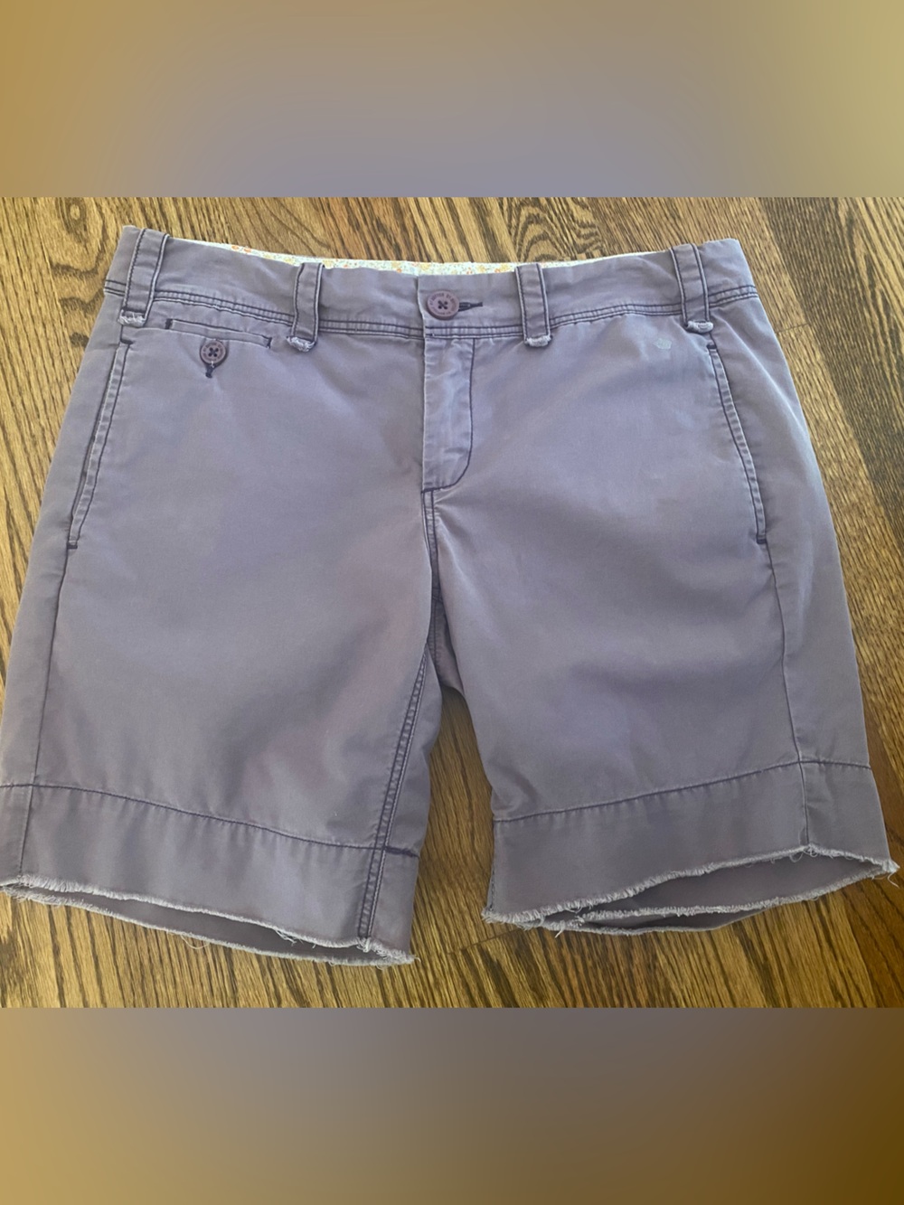 Women's Frayed Hem G1 Paper Twill shorts size 4